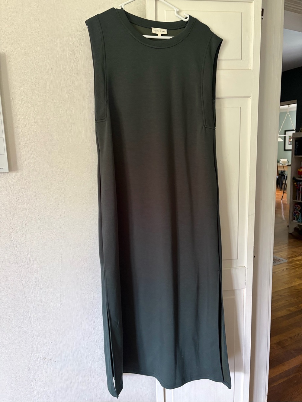 entro Sleeveless Maxi Dress in Dark Green